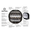 Driving light - Lazer - Sentinel 7 - Elite - 7" - 17.8cm - White - Position light White/Amber - Driving