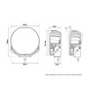 Extraljus - Lazer - Sentinel 7 - Elite - 7'' - vit - Positionsljus Vit/Bärnsten - Driving 