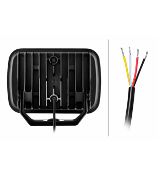 Driving light - Hella - Blade - Rectangular - 9'' - Position light - Driving