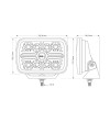 Driving light - Hella - Blade - Rectangular - 9'' - Position light - Driving