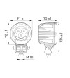 Work light - Hella - R2100 2.0 - White/Amber - Position light - Work / Scene