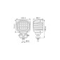 Work light - Hella - S5000 2.0 - 4.9" - 12.5cm - White/Amber - Position light - Work / Scene