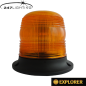 Zwaailamp - 247 Lighting - Explorer - 3 Bouts Bevestiging - 5.8" - 14.8cm - 4 flitspatronen - Amber - R65 - 12V-24V