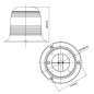 Signalleuchte - 247 Lighting - Explorer - 3 Bolzenbefestigung - 5.8" - 14.8cm - 4 Blitzmuster - Amber - R65 - 12V-24V