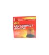 Varningsljus - 247 Lighting - Explorer - 3 Bult Fästning - 15cm - 4 Blixtmönster - Bärnsten - R65 - 12V-24V - 