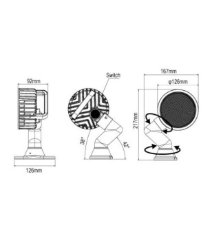 Work light - 247 Lighting - 360 - Rotatable - 5'' - Work / Scene