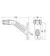 Side marker light - 247 Lighting - Stalk Stripe - Left - Clear - 12V-30V - 