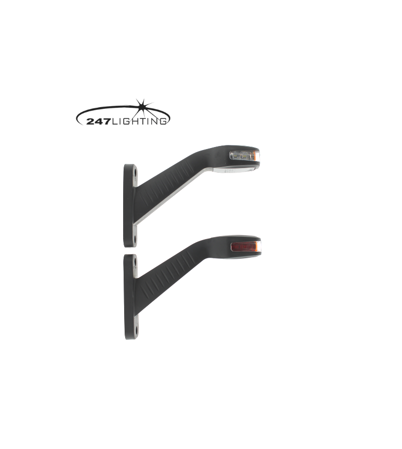 Side marker light - 247 Lighting - Stalk Stripe - Left - Clear - 12V-30V - Side marker light - 247 Lighting - Stalk Stripe - Left - Clear - 12V-30V -