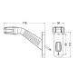 Gummiarm - 247 Lighting - Stalk Stripe - Höger - 6.9" - 17.6cm - Klar - 12V-30V 