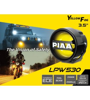 Fog Light - PIAA - LPW 530 - 3'' - Yellow - Fog - Set