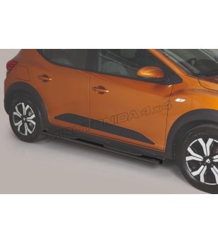  Seitenschutzbügel - Misutonida - Grand Pedana - Oval - Schwarz matt - Dacia - Sandero - Stepway - 2021+