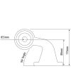 Side marker light - 247 Lighting - Stalk 90 - Left - 12V-30V