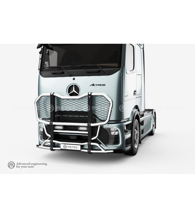 Bullenfänger - Metec - Outland - Mercedes - Actros - L - 2500mm Cab/2500mm Cab - niedriger Stoßfänger - 2025+ Bullenfänger - Metec - Outland - Mercedes - Actros - L - 2500mm Cab/2500mm Cab - niedriger Stoßfänger - 2025+