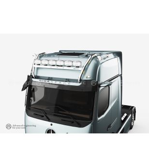 Roof bar - Metec - Crossbar- 6 clamps - Prewired - LED - Mercedes - Actros - L - Giga - 2025+