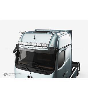 Roof bar - Metec - Max- 6 clamps - Prewired - Mercedes - Actros - L - Giga - 2025+