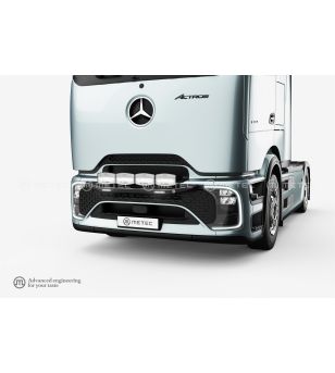 Light mounting bar - Metec - City Aero - with strobe - Black - Mercedes - Actros - L - 2500mm Cab - 2025+