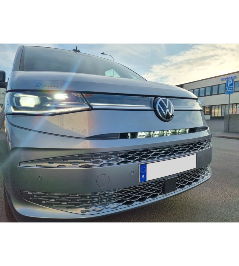 Grille Kit - Viklight - Ymer Pro E 20 - center mounting - Volkswagen - Transporter - T7 Multivan - 2022+ Grille Kit - Viklight - Ymer Pro E 20 - center mounting - Volkswagen - Transporter - T7 Multivan - 2022+