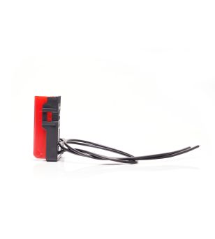 Markeringsljus - WAS - W280 - Neon - 5.6cm - Click on montering - inkl fäste - Röd - 12V-24V -