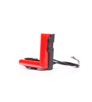 Markeringsljus - WAS - W280 - Neon - 5.6cm - Click on montering - inkl fäste - Röd - 12V-24V -