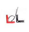 Markeringsljus - WAS - W280 - Neon - 5.6cm - Click on montering - inkl fäste - Röd - 12V-24V -