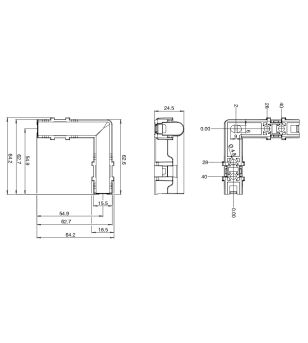 Marker Light - WAS - W280 - Neon - 5.6cm - Click on housing - incl hinges - Clear - White - 12V-24V
