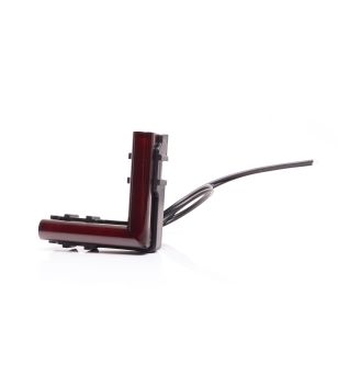 Marker Light - WAS - W280 Black - Neon - 2.5" - 6.4cm - Click on housing - Smoke - Red - 12V-24V