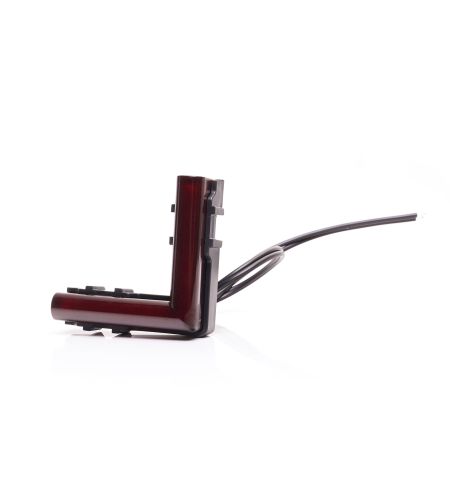 Markeringsljus - WAS - W280 Black - Neon - 2.5" - 6.4cm - Click on montering - Smoke - Röd - 12V-24V