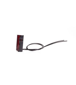 Marker Light - WAS - W280 Black - Neon - 5.6cm - Click on housing - incl hinges - smoke - Red - 12V-24V