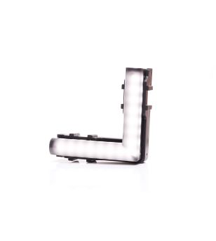 Marker Light - WAS - W280 Black - Neon - 5.6cm - Click on housing - incl hinges - smoke - White - 12V-24V
