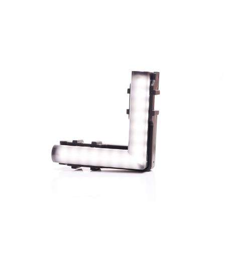 Marker Light - WAS - W280 Black - Neon - 5.6cm - Click on housing - incl hinges - smoke - White - 12V-24V
