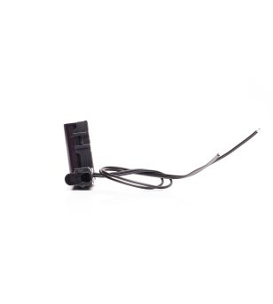Markeringsljus - WAS - W280 Black - Neon - 5.6cm - Click on montering - inkl fäste - smoke - Vit - 12V-24V 