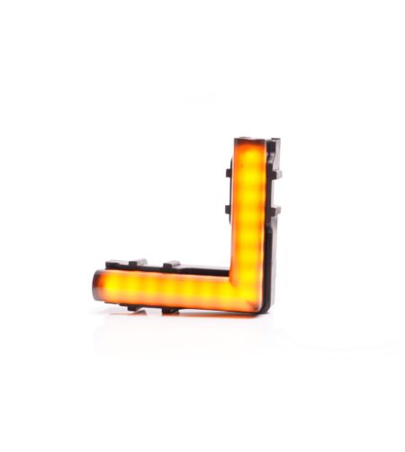 Begrenzungsleuchte - WAS - W280 Schwarz - Neon - 5.6cm - Click on montierung - mit Bügel - smoke - Amber - 12V-24V 