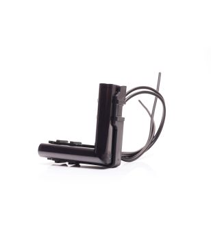 Markeringsljus - WAS - W280 Black - Neon - 5.6cm - Click on montering - inkl fäste - smoke - Bärnsten - 12V-24V -
