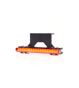 Markeringsljus - WAS - W280 Black - Neon - 12.5cm - Click on montering - inkl fäste - smoke - Röd - 12V-24V -