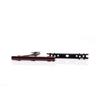 Markeringsljus - WAS - W280 Black - Neon - 12.5cm - Click on montering - smoke - Röd - 12V-24V 