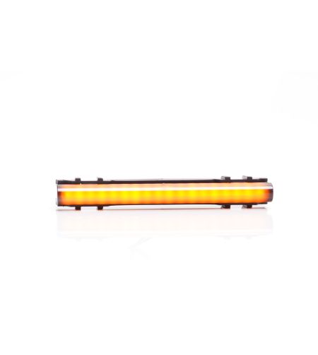 Marker Light - WAS - W280 Black - Neon - 12.5cm - Click on housing - smoke - Amber - 12V-24V
