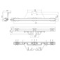 Marker Light - WAS - W280 Black - Neon - 9.8" - 25cm - Click on housing - incl hinges - Smoke - White - 12V-24V Marker Light - WAS - W280 Black - Neon - 9.8" - 25cm - Click on housing - incl hinges - Smoke - White - 12V-24V