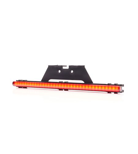 Markeringslicht - WAS - W280 Black - Neon - 25cm - Click on montage - met beugels - smoke - Rood - 12V-24V