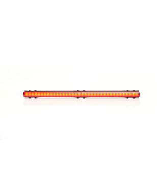 Markeringslicht - WAS - W280 Black - Neon - 25cm - Click on montage - met beugels - smoke - Rood - 12V-24V