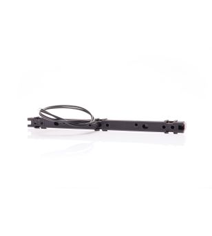 Markeringslicht - WAS - W280 Black - Neon - 25cm - Click on montage - met beugels - smoke - Rood - 12V-24V