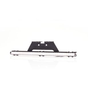 Markeringsljus - WAS - W280 Black - Neon - 25cm - Click on montering - inkl fäste - smoke - Vit - 12V-24V 