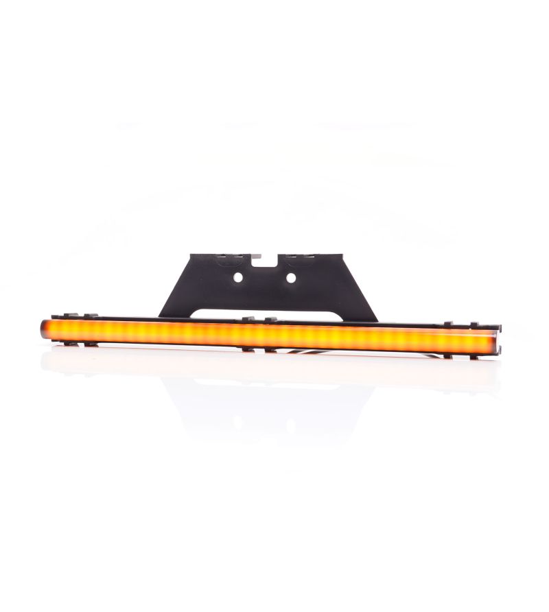 Marker Light - WAS - W280 Black - Neon - 9.8" - 25cm - Click on housing - incl hinges - Smoke - Amber - 12V-24V Marker Light - WAS - W280 Black - Neon - 9.8" - 25cm - Click on housing - incl hinges - Smoke - Amber - 12V-24V