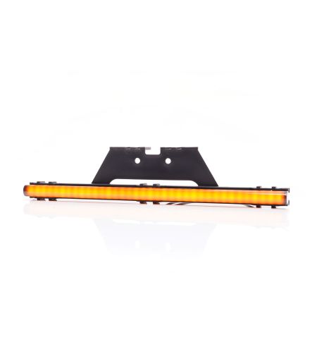 Marker Light - WAS - W280 Black - Neon - 25cm - Click on housing - incl hinges - smoke - Amber - 12V-24V