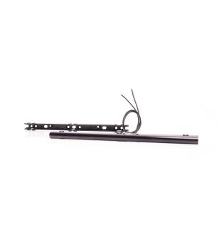 Marker Light - WAS - W280 Black - Neon - 25cm - Click on housing - smoke - Amber - 12V-24V