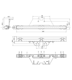 Interior lighting - WAS - LW15 - Neon - 25cm - Click on housing - incl hinges - Clear - Green - 12V-24V