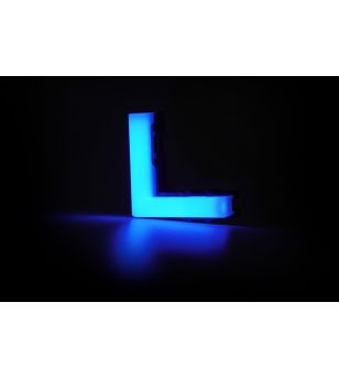 Interieurverlichting - WAS - LW15 - Neon - 6.4cm - Click on montage - Helder - Blauw - 12V-24V