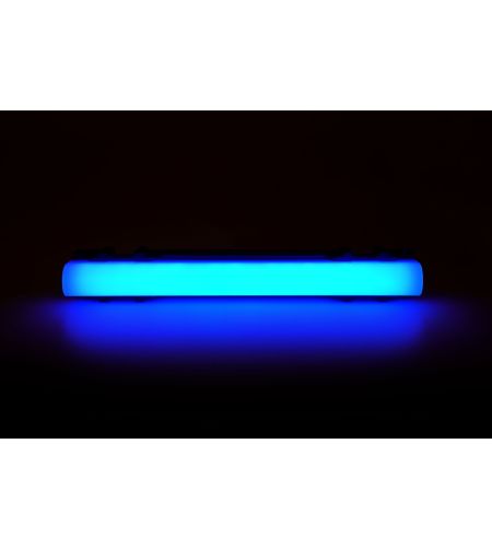 Invändig belysning - WAS - LW15 - Neon - 4.9" - 12.5cm - Click on montering - inkl fäste - Klar - Blå - 12V-24V - 