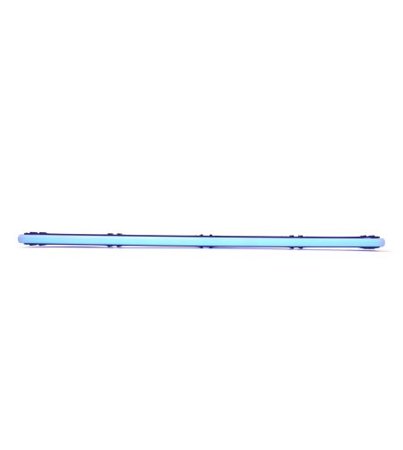 Invändig belysning - WAS - LW15 - Neon - 50cm - Click on montering - inkl fäste - Klar - Blå - 12V-24V -