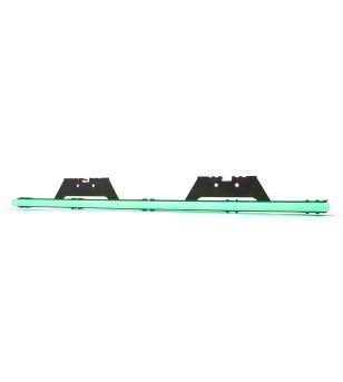 Invändig belysning - WAS - LW15 - Neon - 50cm - Click on montering - inkl fäste - Klar - Grön - 12V-24V - 
