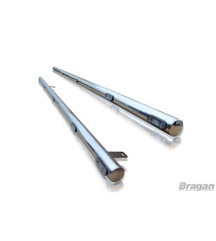 Sidebars - Bragan - Str8 - LED - High gloss stainless steel - Mercedes - Sprinter - L3/L4 - 2018+